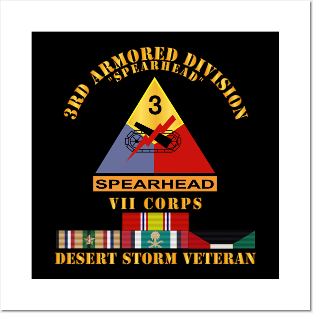 3rd Armored Div - VII Corps - Desert Storm Veteran Wall Art by twix123844